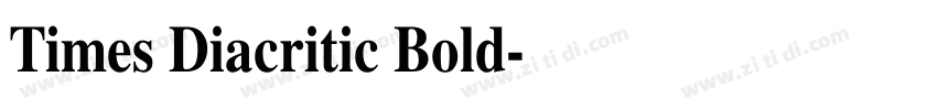 Times Diacritic Bold字体转换